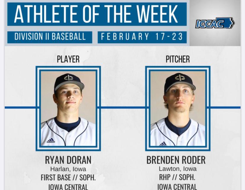 Doran, Roder garner league honors