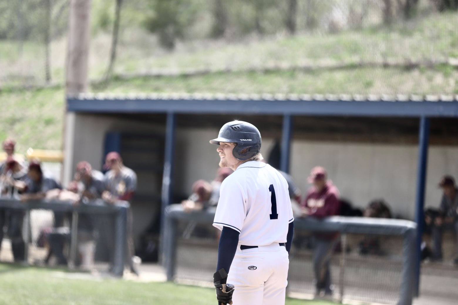 Tritons, Eagles split on the diamond