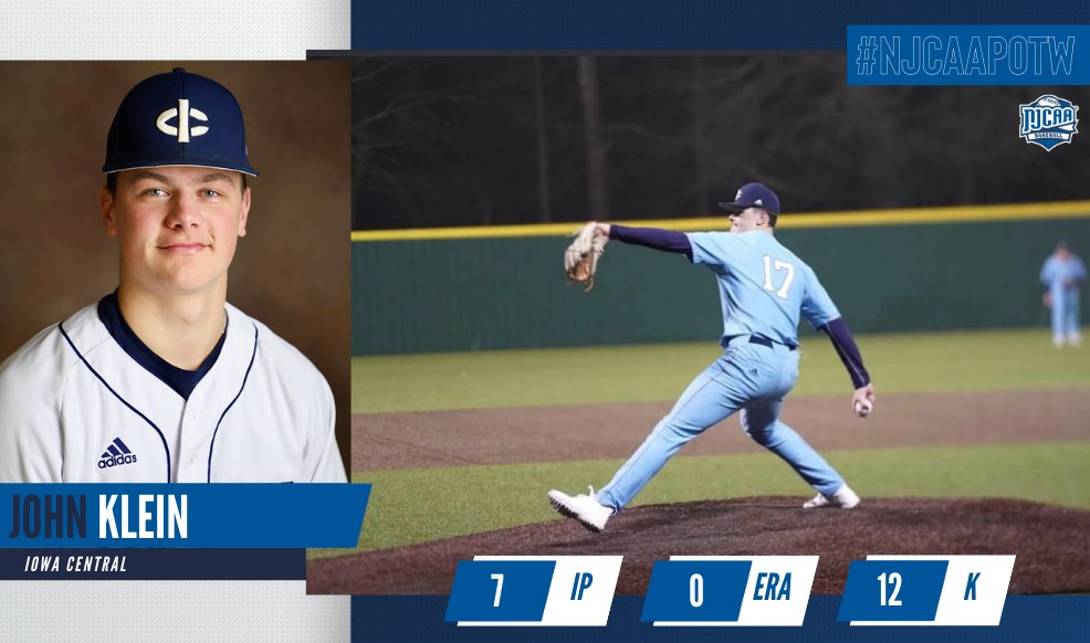 Klein adds national pitching honor