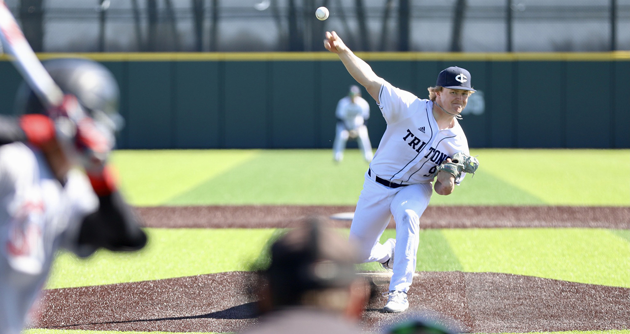 
Busson had the save for the Tritons on the mound 