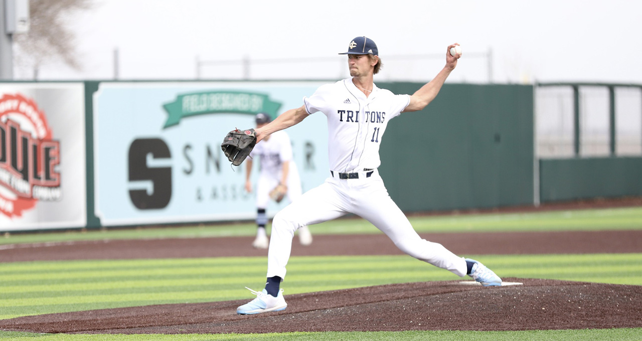 Anthony Steinhoff had the win on the mound for the Tritons Friday