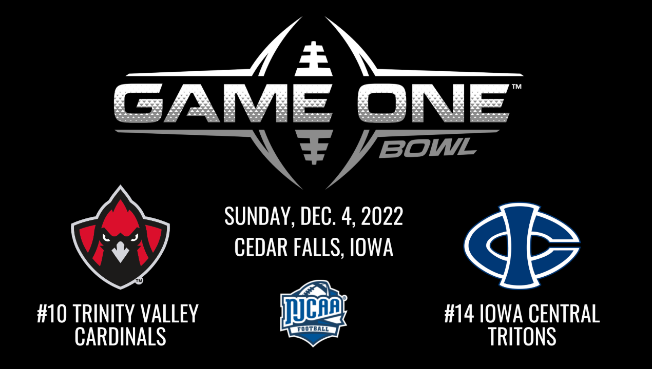 Iowa Central will face Trinity Valley in the Game One Bowl December 4 in Cedar Falls.