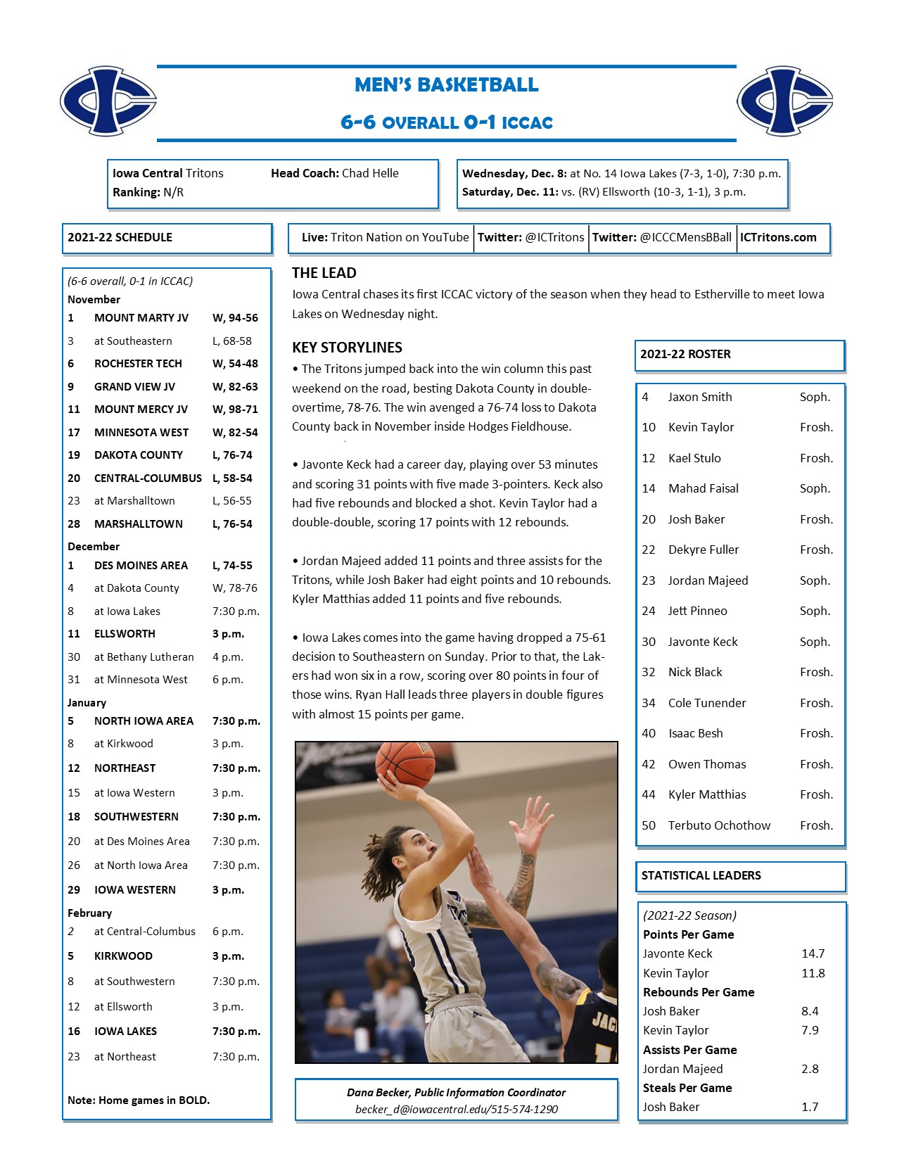 Triton Gameday at Iowa Lakes