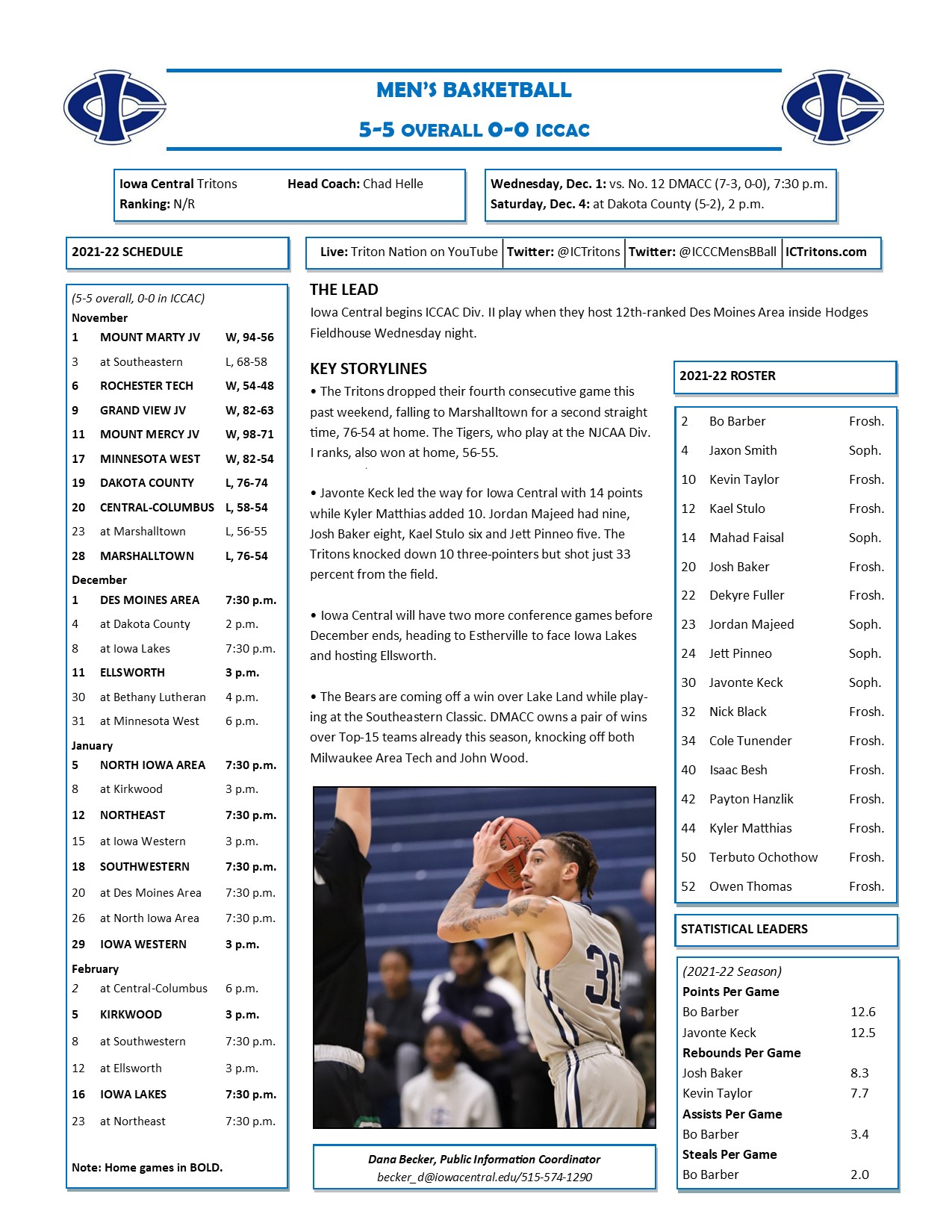 Triton Gameday vs. DMACC