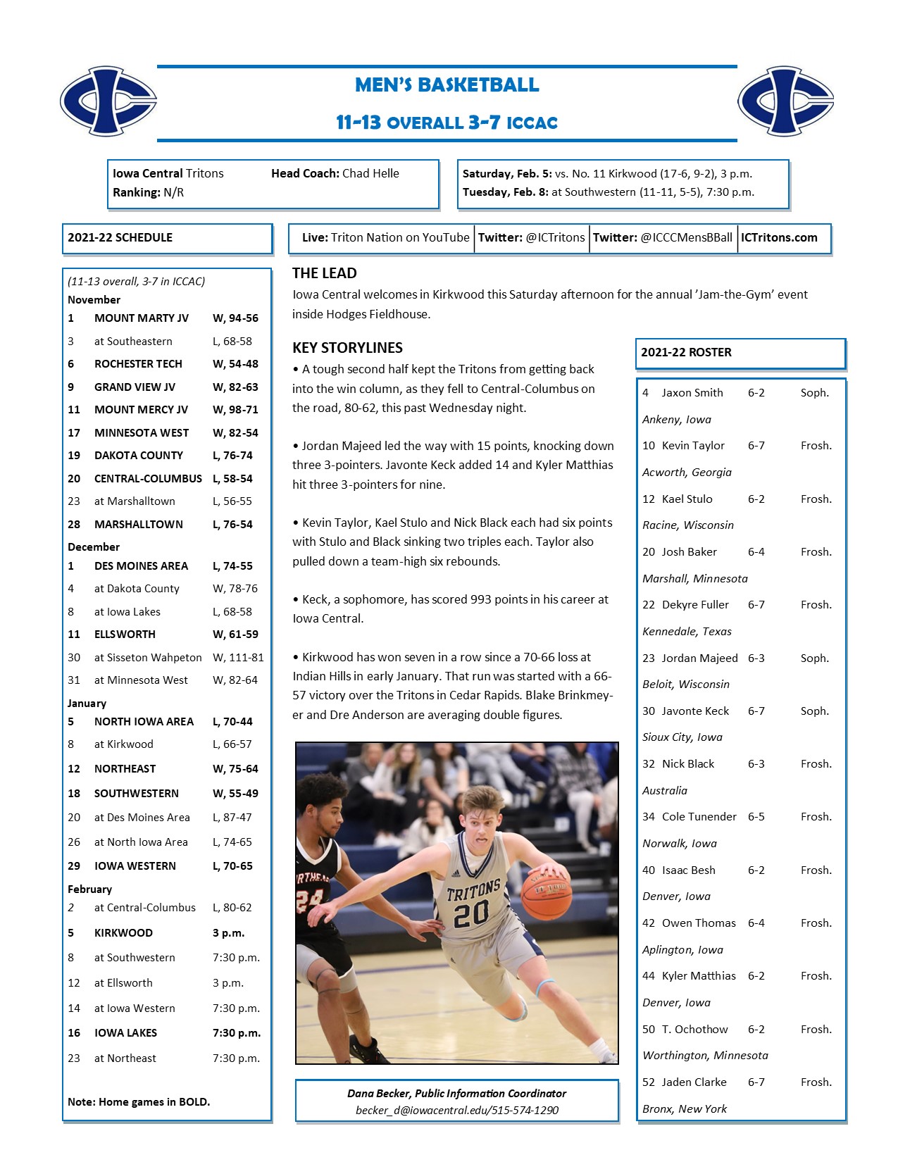 Triton Gameday vs. Kirkwood