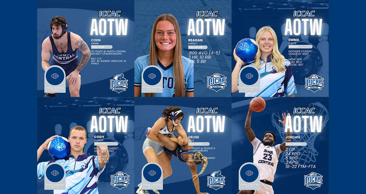 Six Tritons Earn ICCAC Athlete of the Week Honors