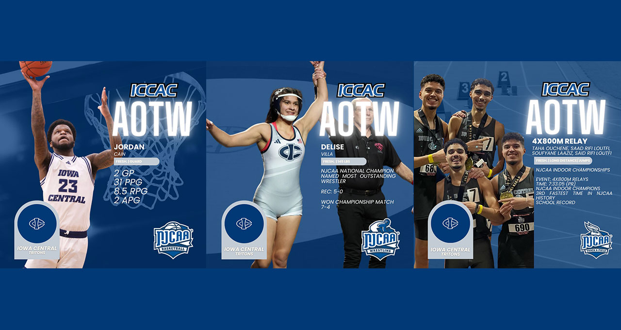 Six Tritons earn ICCAC Athlete of the Week Honors