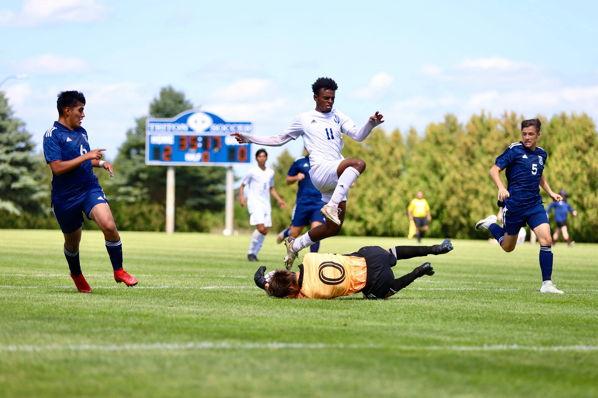 Tritons come up short in physical contest