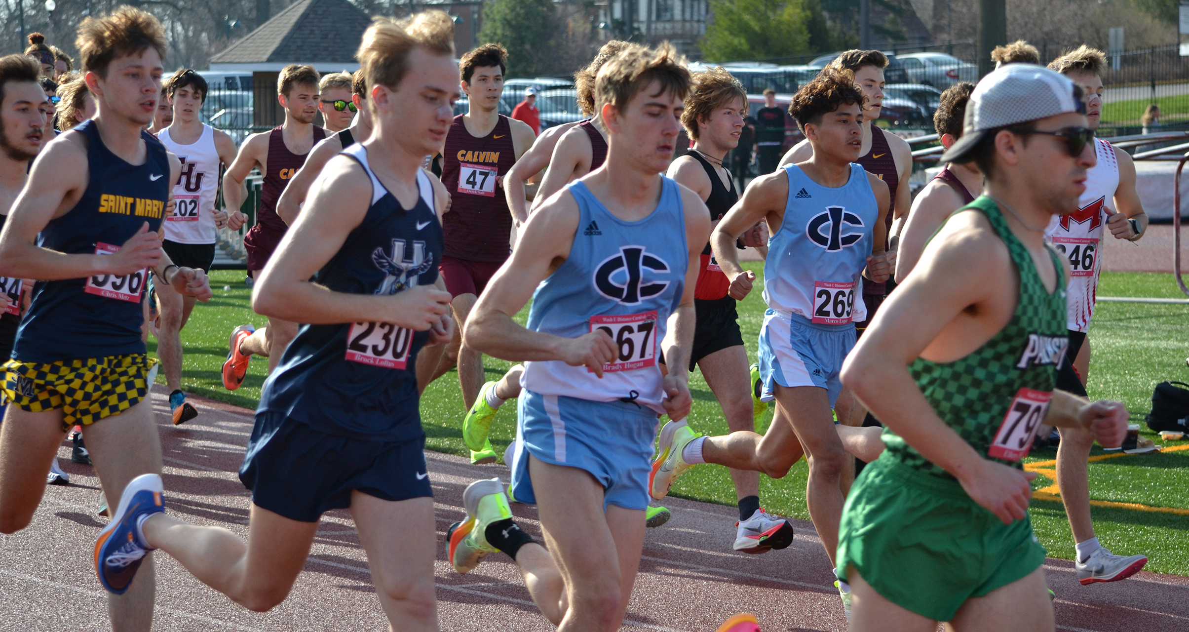 Men's Track and Field Competed at Washington University and Mount Mercy April 1. 