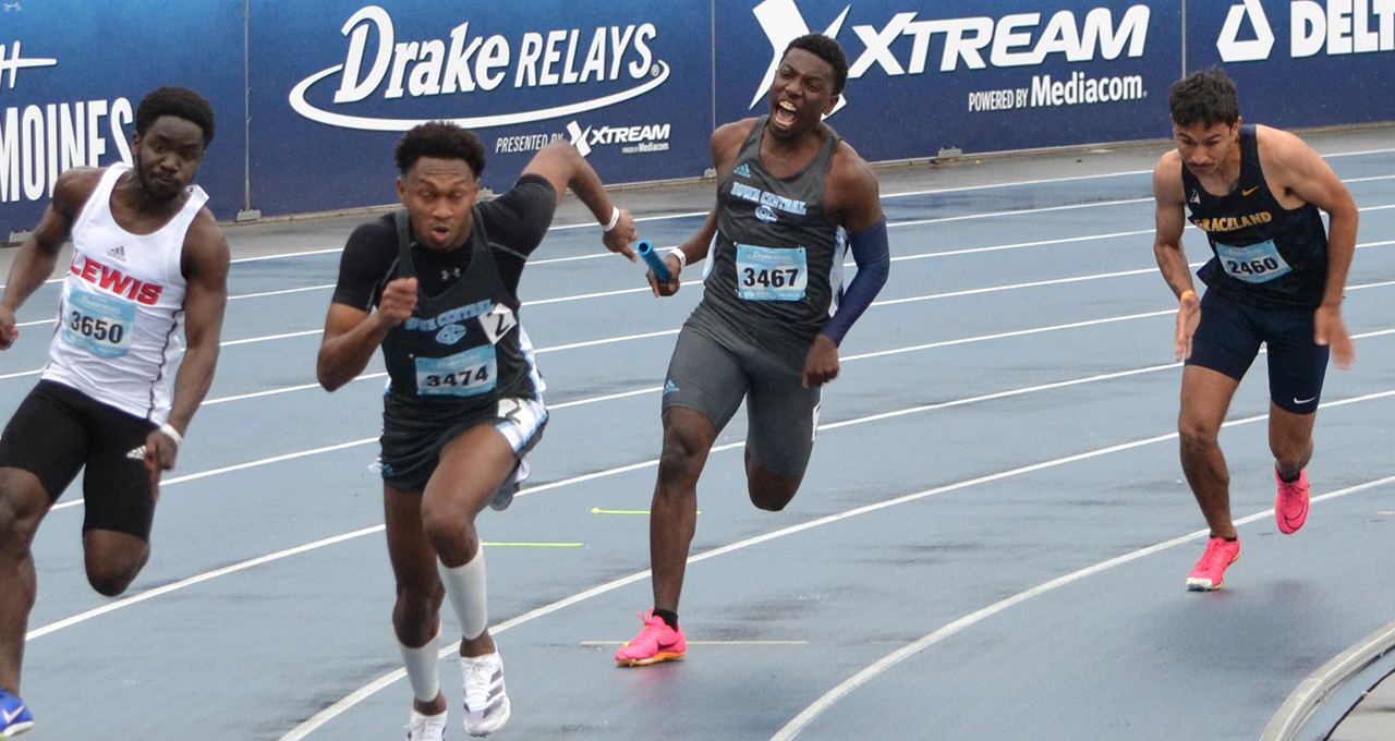 distance medley competed at the drake relays. 
