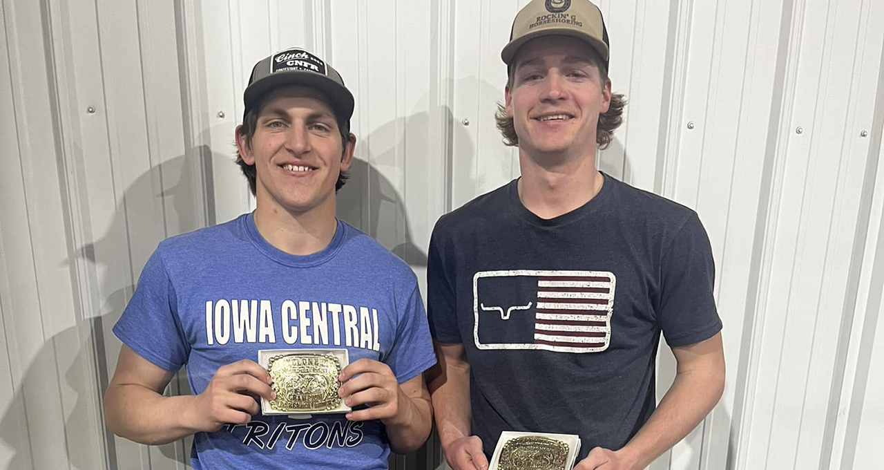 Cash Owens and Drew Lind were event champions at the Cyclone Stampede April 5-6