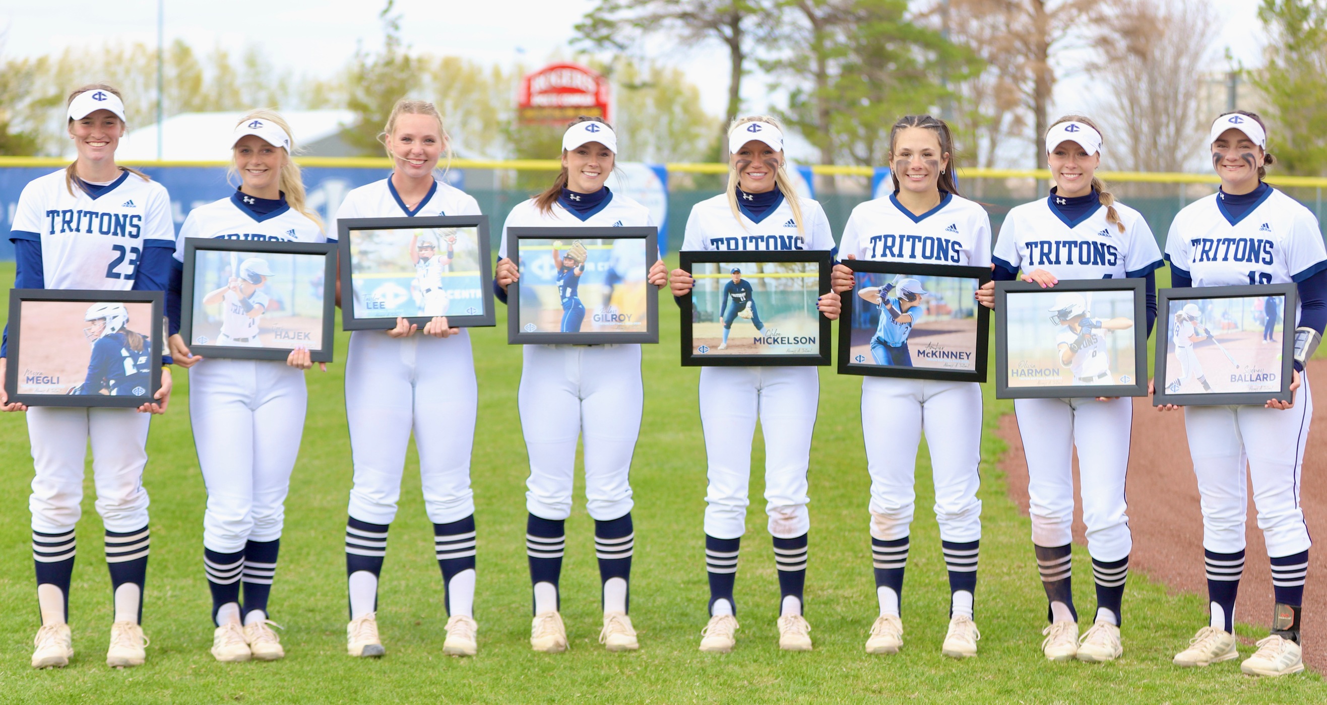 Sophomores were honored during Sunday's game vs. Northeast