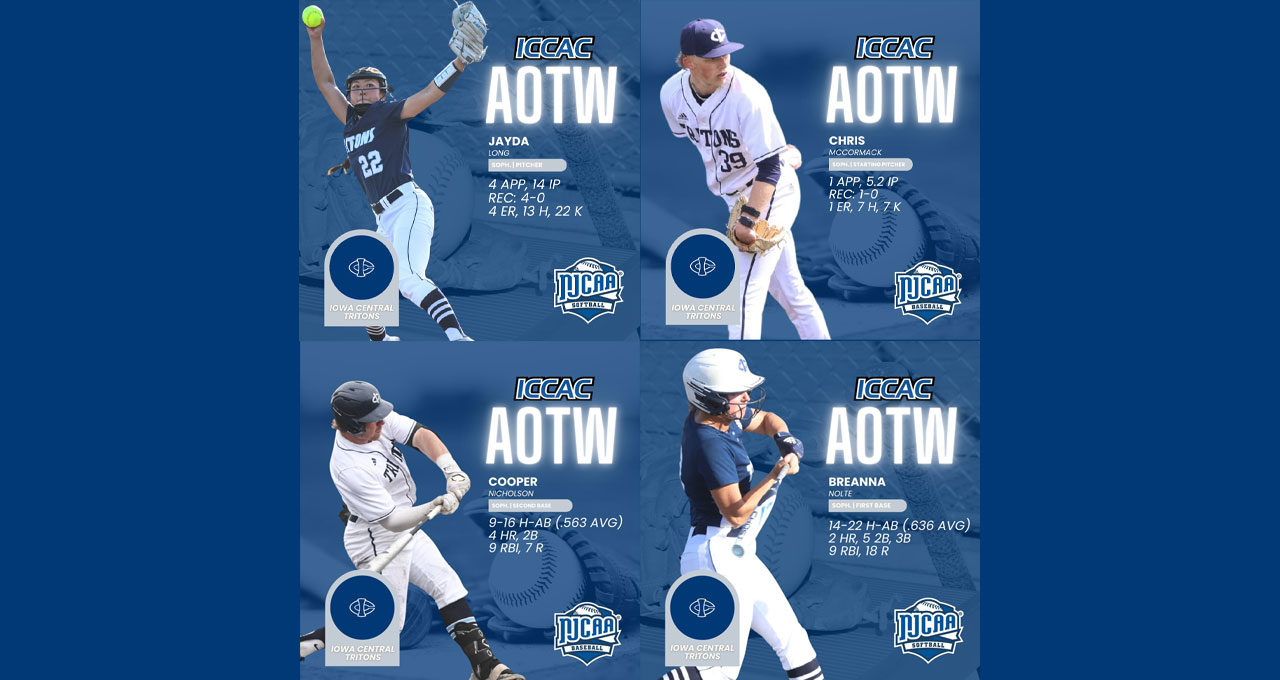 Four Tritons Collect ICCAC Athlete of the Week Honors