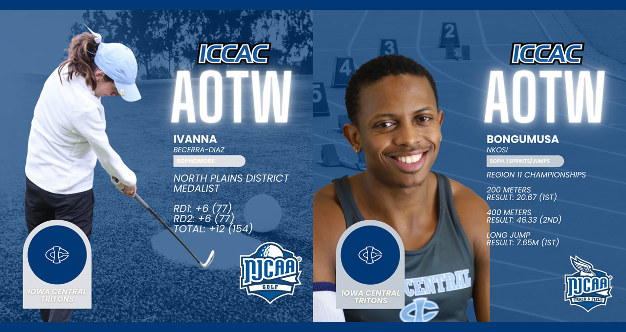 ICCAC Athlete of the Week Honors for Becerra-Diaz, Nkosi