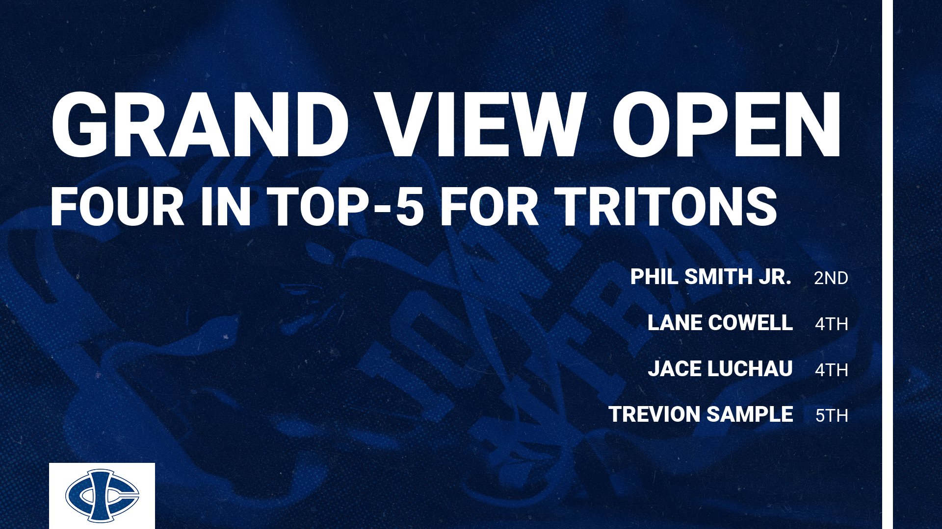 Tritons compete at Grand View Open
