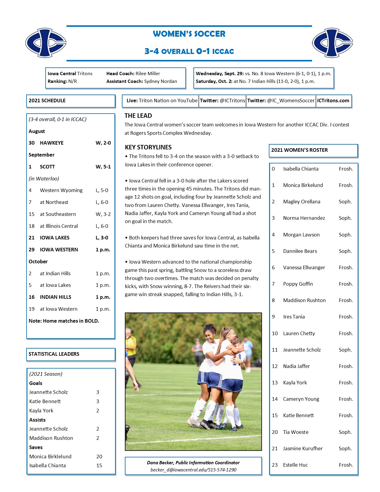 Triton Gameday vs. Iowa Western