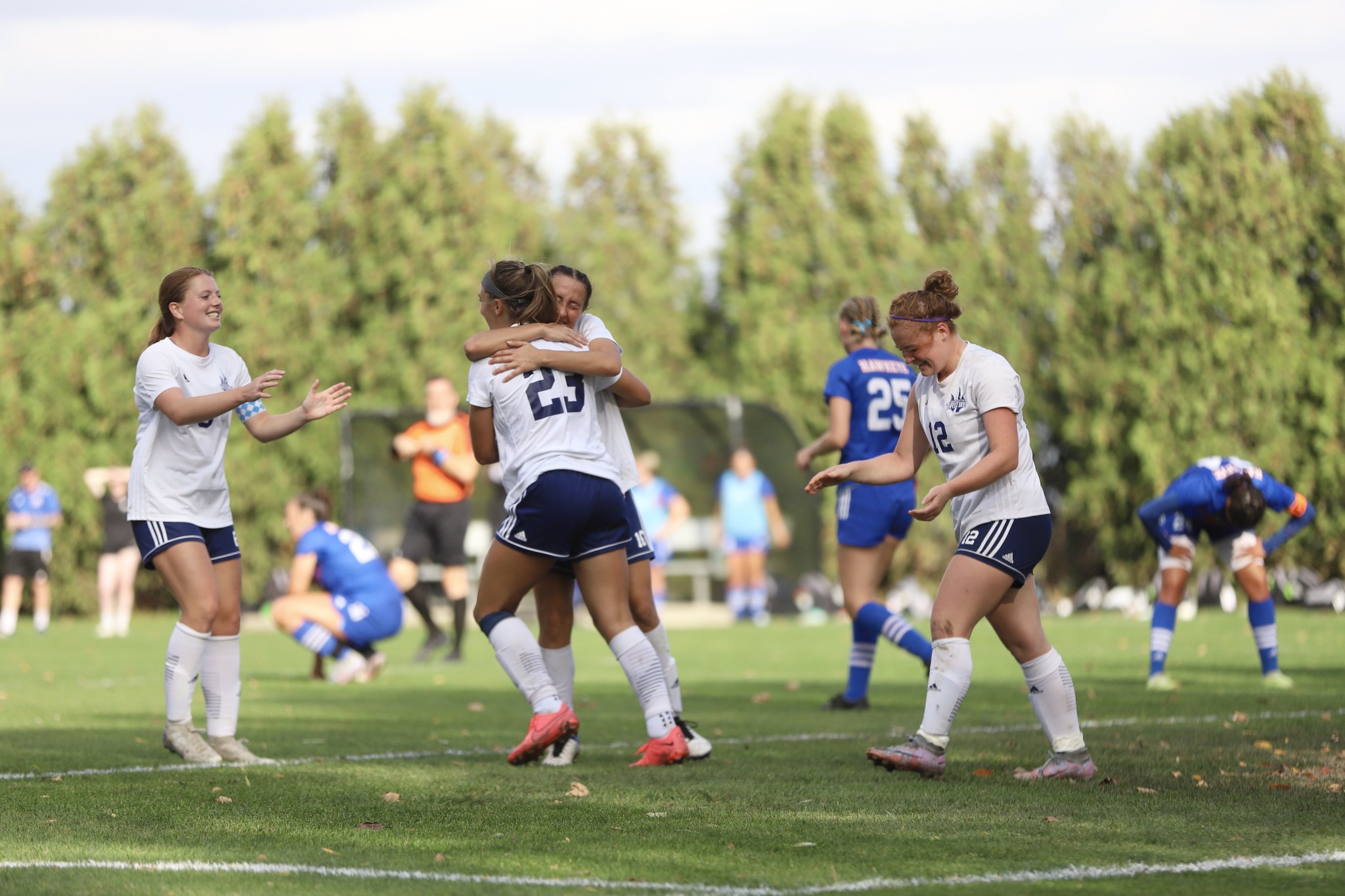womens soccer advanced to regional final with a 3-0 win over Hawkeye