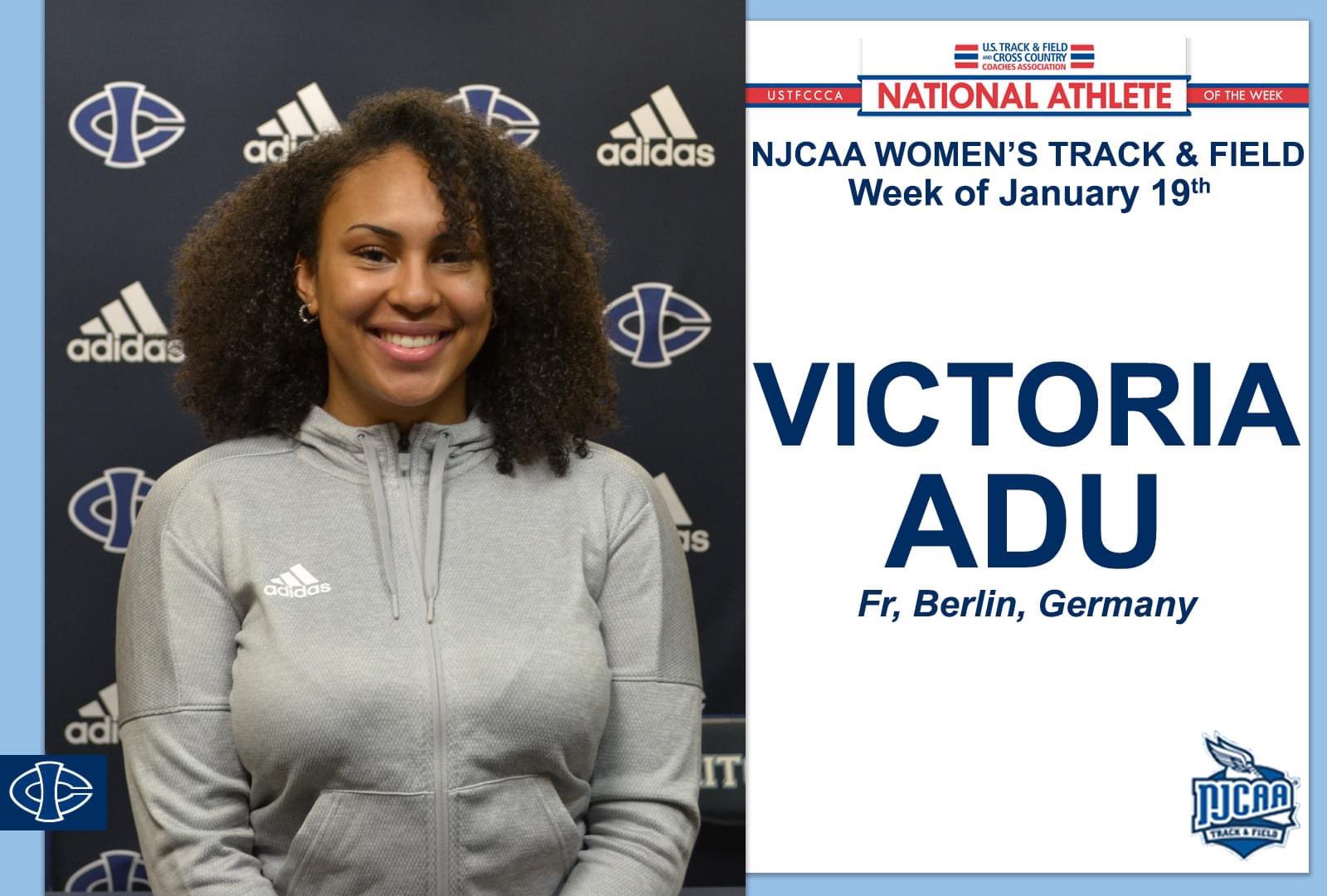 Adu named national athlete of the week